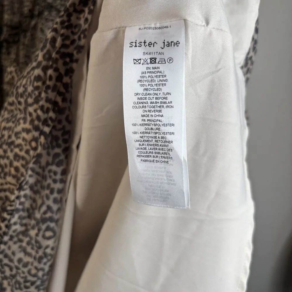 Urban Outfitters Sister Jane Leopard Midi Skirt